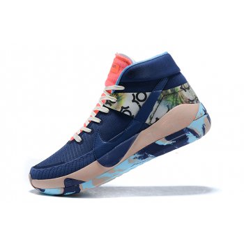 2020 Nike KD 13 Midnight Navy Pink-Blue Shoes